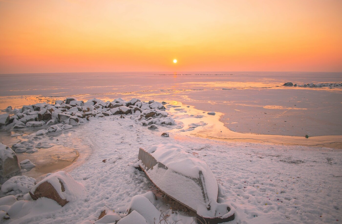 Азовское море зимой